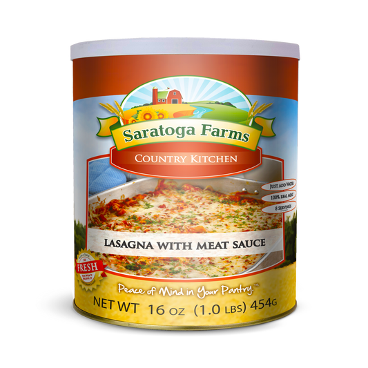 Freeze Dried Lasagna with Meat Sauce #10 Can Emergency Food Storage